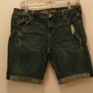 JUSTICE JEANS shorts kids girls Size 16 1/2